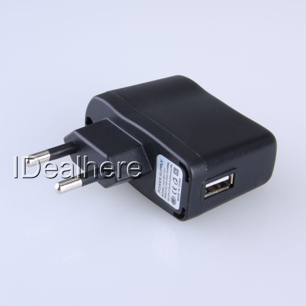 Usb black travel/home charger adapter