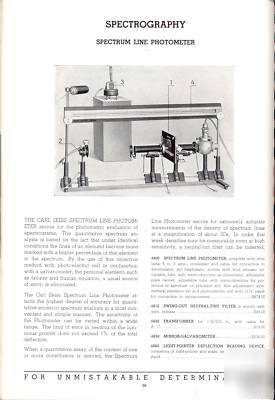 1939 adolph buehler microscopes cameras spectrography 