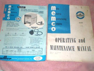 1961 model m-180 operating & maintenance manual