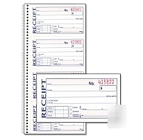 Adams wirebound money rent receipt books - fast ship