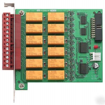 Geovision gv-io i/o 12 out outputs relays card