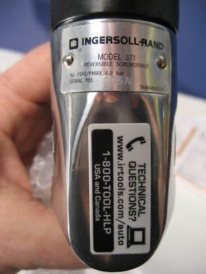 New ingersoll rand IR371 pistol reverse air screwdriver 