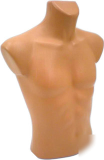 New male mannequin manikin torso - flesh tone mens 