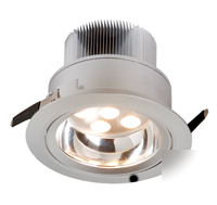 Robus R63LED chrome 18W high power led tilt downlight