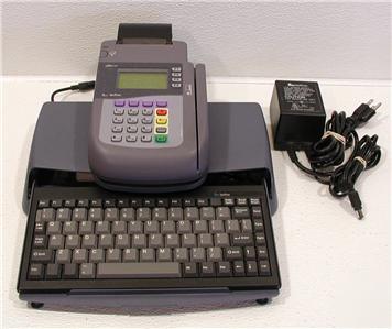 Verifone omni 3300 credit card terminal w/keyboard