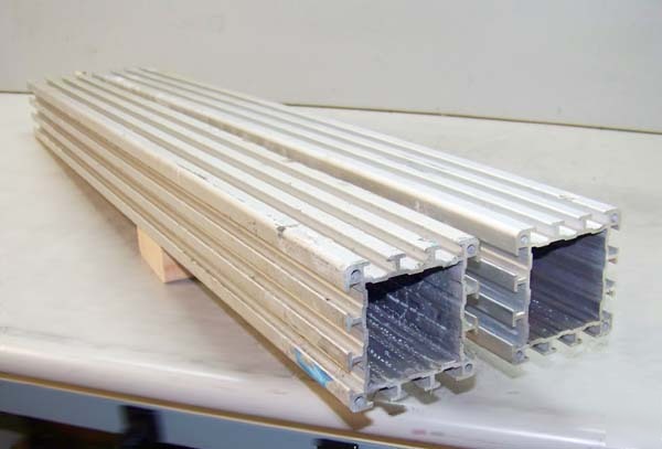 6' 85X85 t-slot aluminum extrusion w/square 38