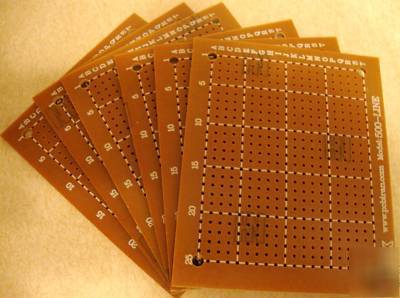6PCS prototyping strip circuit board 500HOLE 61X73MM