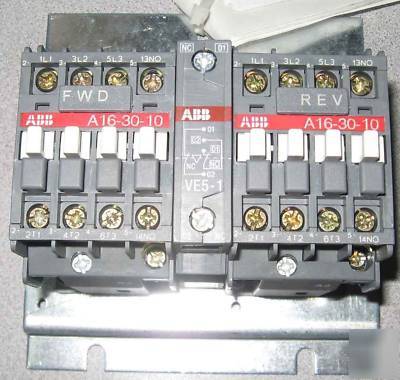Abb reversing contactor 3P 30AMP mech-elect interlock