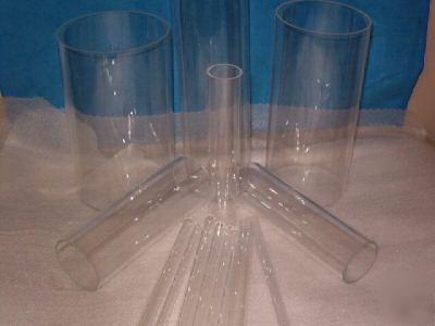 Cast acrylic tubes 3-1/2 x 3-1/4 (1/8WALL) 5FT 1PC
