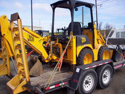 Jcb 208S backhoe loader w/skid steer atachment mount