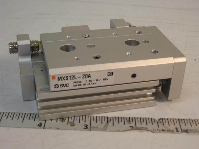 New smc pneumatic air linear table slide MXS12L-20A