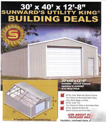 Steel building blowout sale 