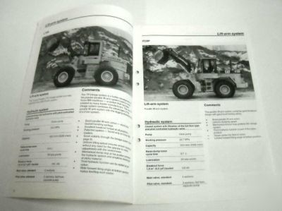 Vme 1994 volvo bm L70B vs john deere & cat brochure lot