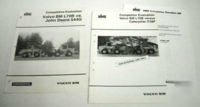Vme 1994 volvo bm L70B vs john deere & cat brochure lot