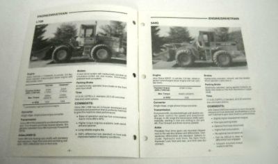 Vme 1994 volvo bm L70B vs john deere & cat brochure lot