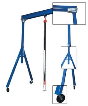 3-ton fixed height steel gantry crane, fhs-6-15