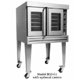 Bakers bco-G1 convection oven, full size, gas, single d