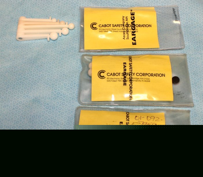 Cabot~e-a-r~(3) each eargage~foam earplug sizing tool