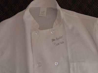 Julia child signed chef jacket
