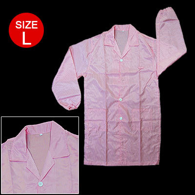 L pink durable dustfree fabric shirt for qa lab workers