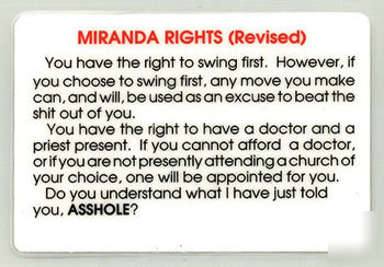 Miranda rights (revised)
