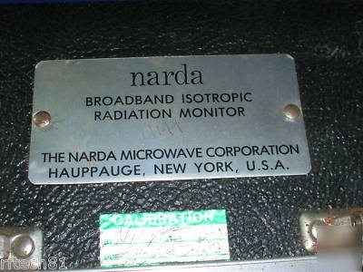 Narda broadband isotropic radiation monitors and probes