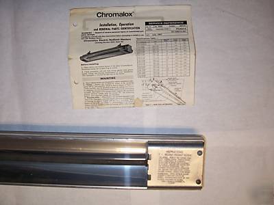 New chromalox electric radiant heater 1800W 240/480VAC