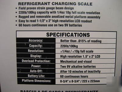 New cps CC220 compact high capacity charging scale hvac