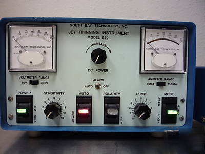 South bay jet thinning instrument mdl 550 electropolish