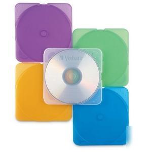 93804 verbatim trimpak color cd / dvd case - 10 pack