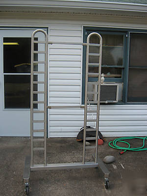 Commercial stainless steel racks on wheels - sale item 