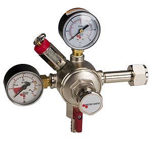 Double gauge beer CO2 regulator premium kegerator keg