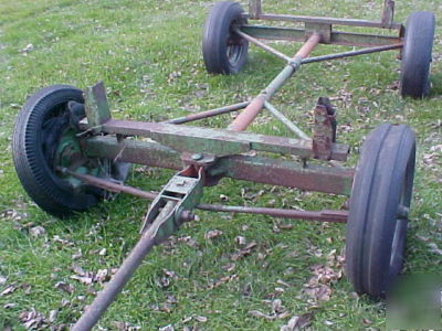 Farm wagon running gear -vintage central steel-tube co