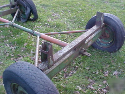 Farm wagon running gear -vintage central steel-tube co