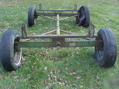 Farm wagon running gear -vintage central steel-tube co