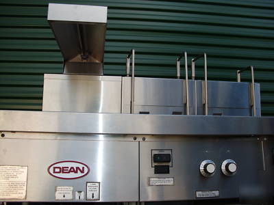 Fryer gas dean 2 bay gas fryer with filtering system