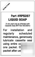 Liquid soap seal lubricant scican statim 2000 & 5000