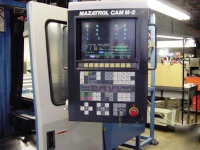 Mazak v-10 vertical machining center, apc, 4TH-axis