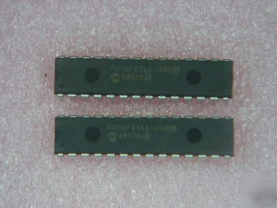 Microchip pic 16F876A i/sp enhanced flash 28 pin qty 2