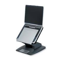 Workstation laptop monitor riser 12X1X8 slate gray