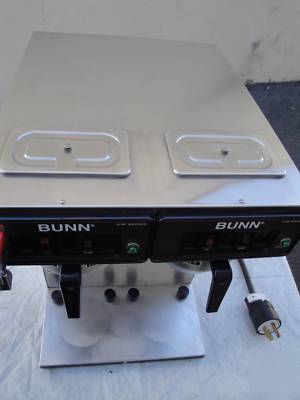  bunn cwtf twin stainless steel coffee brewer 