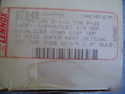 New lennox 62A49 expansion valve kit, 2 1/2 - ton r-22