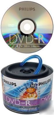 Philips 16X 4.7GB dvd-r (50 tub) - screw pack