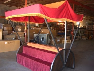 Sales kiosk retail display market bazaar gondola maroon