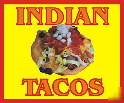 Indian tacos concession decal