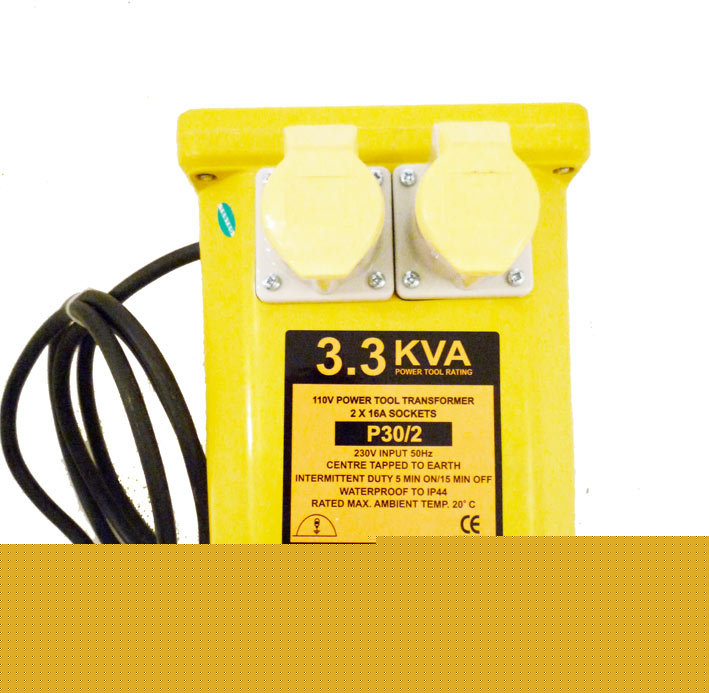 New 3.3KVA site transformer 3 kva 2X16AMP 110V sockets 