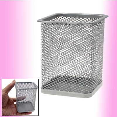 Office mesh net box metal pen pencils holder organizer