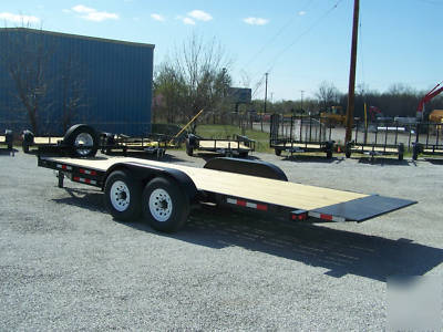 2010 flatbed tilt trailer, equipment trailer
