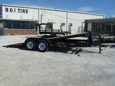 2010 flatbed tilt trailer, equipment trailer
