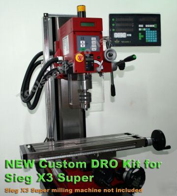 3 axis dro axis linear scale kits mill seig X3